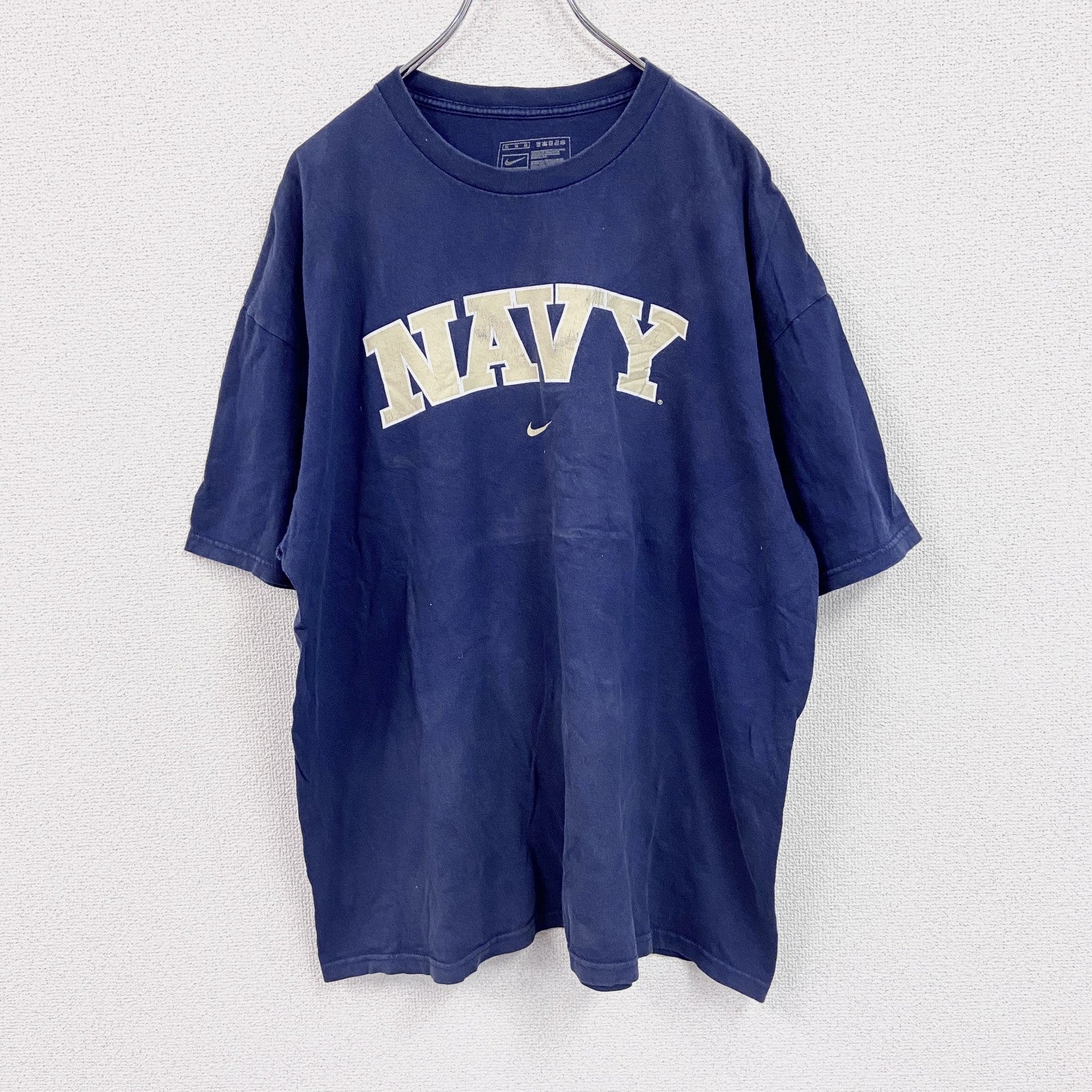 古着 used　～00s　NIKE　ナイキ　プリントTシャツ　ヴィンテージ　NAVY　紺　ネイビー カットソー メンズ 古着