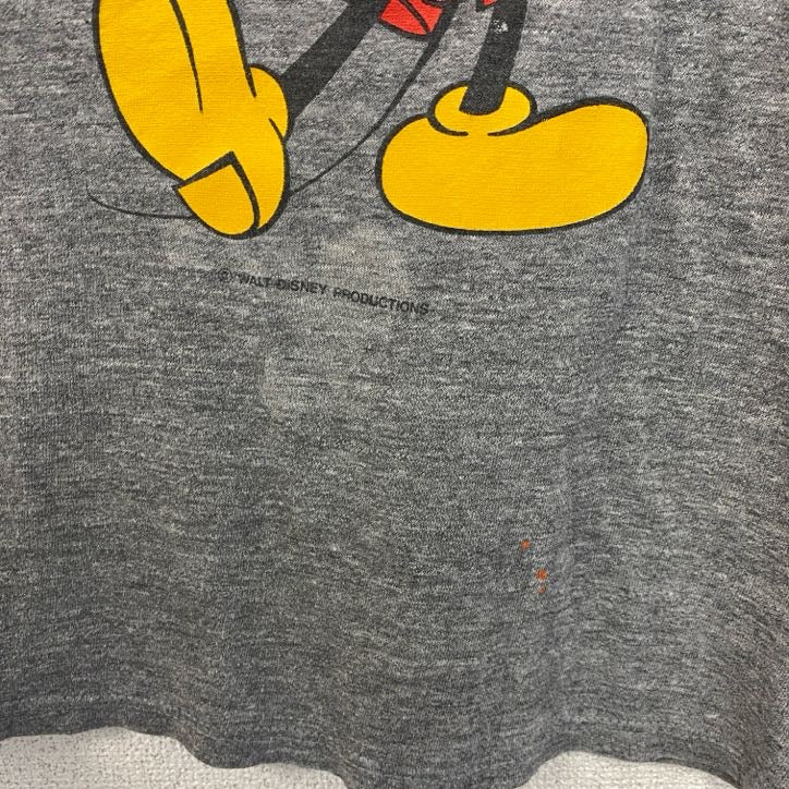 古着 used　80s 90s　JERZEES ジャージーズ　半袖ミッキープリントTシャツ　ディズニー　シングルステッチ　Mサイズ