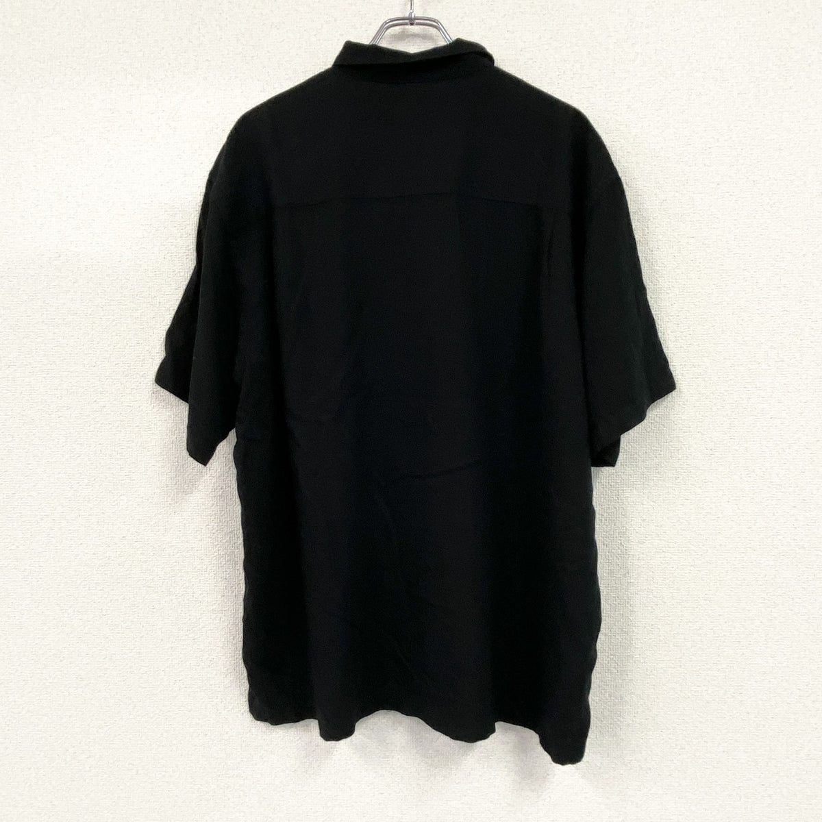 VAN HEUSEN　ヴァンヒューゼン　半袖シャツ　黒　ブラック　XLサイズ メンズ コットン 古着