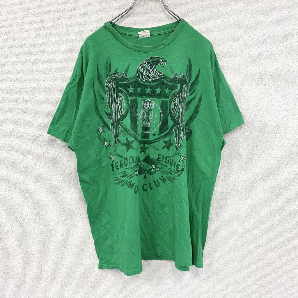 GILDAN　ギルダン　半袖プリントTシャツ　緑　グリーン　XLサイズ　古着