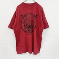 Hard Rock CAFE　ハードロックカフェ　半袖プリントTシャツ　赤　レッド　XLサイズ　古着