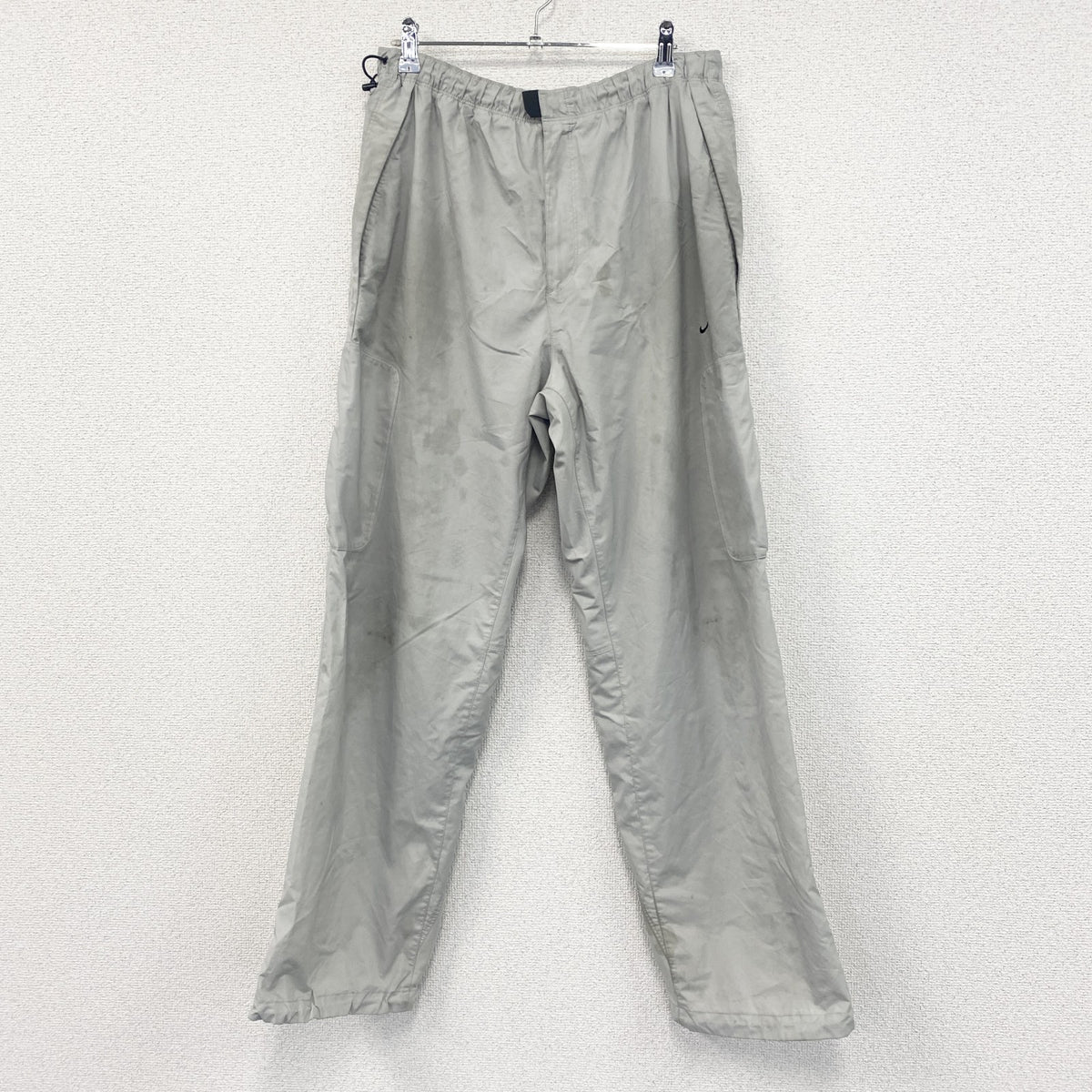 00s　NIKE　ナイキ　CLIMA-FIT　ウォームパンツ　イージーパンツ　ヴィンテージ　灰色　グレー　XLサイズ　古着