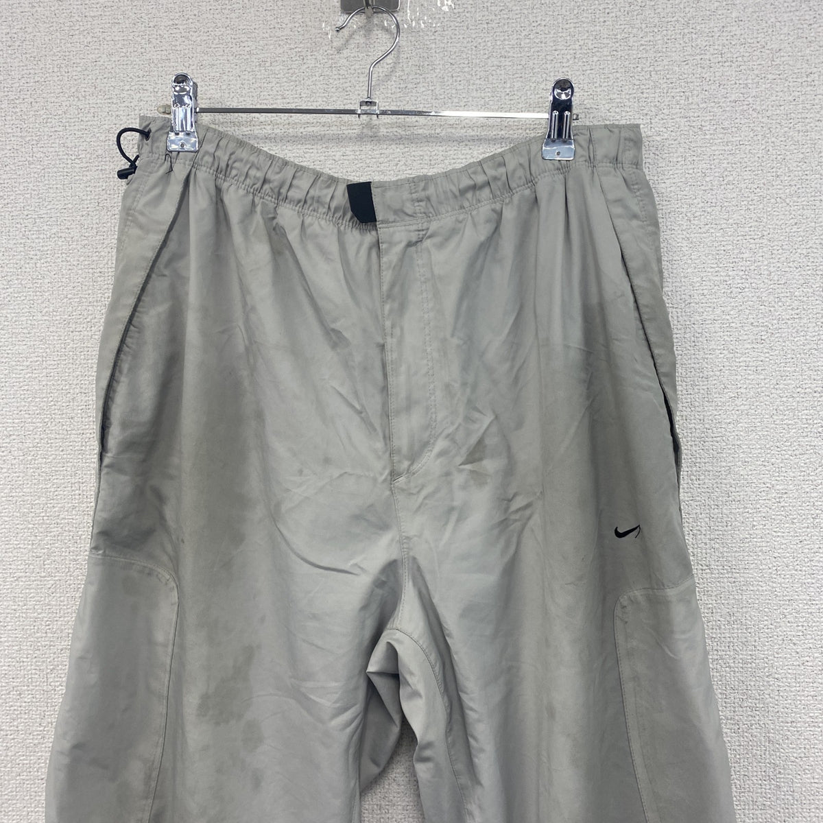 00s　NIKE　ナイキ　CLIMA-FIT　ウォームパンツ　イージーパンツ　ヴィンテージ　灰色　グレー　XLサイズ　古着
