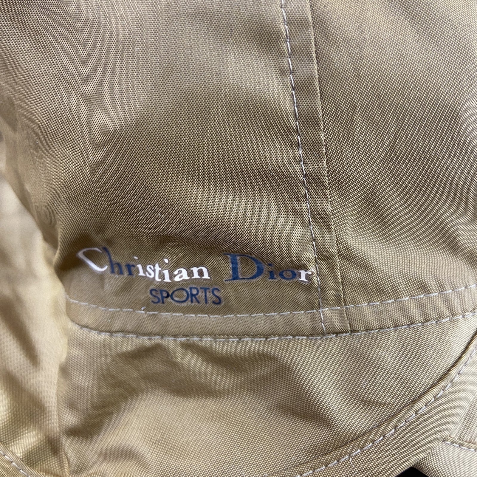 ～90s　Christian Dior SPORTS　クリスチャンディオールスポーツ　バケットハット　ベージュ　　ヴィンテージ　古着