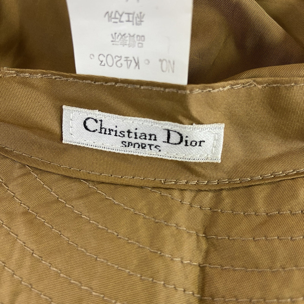 ～90s　Christian Dior SPORTS　クリスチャンディオールスポーツ　バケットハット　ベージュ　　ヴィンテージ　古着