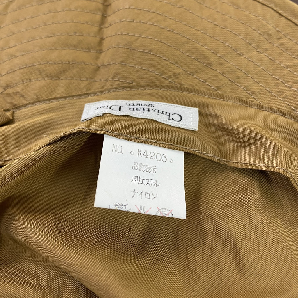 ～90s　Christian Dior SPORTS　クリスチャンディオールスポーツ　バケットハット　ベージュ　　ヴィンテージ　古着