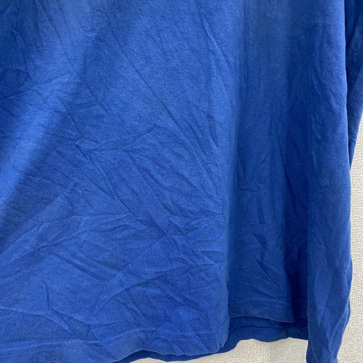 半袖プリントTシャツ　青　ブルー　XLサイズ　古着