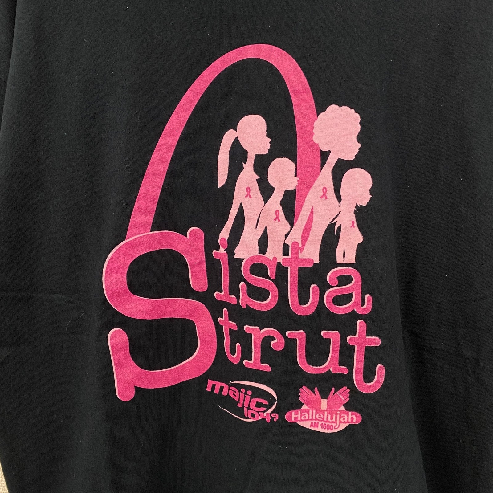 GILDAN ギルダン　半袖プリントTシャツ　Sista Strut　クルーネック　春夏服　レトロ　黒　ブラック　Lサイズ　古着