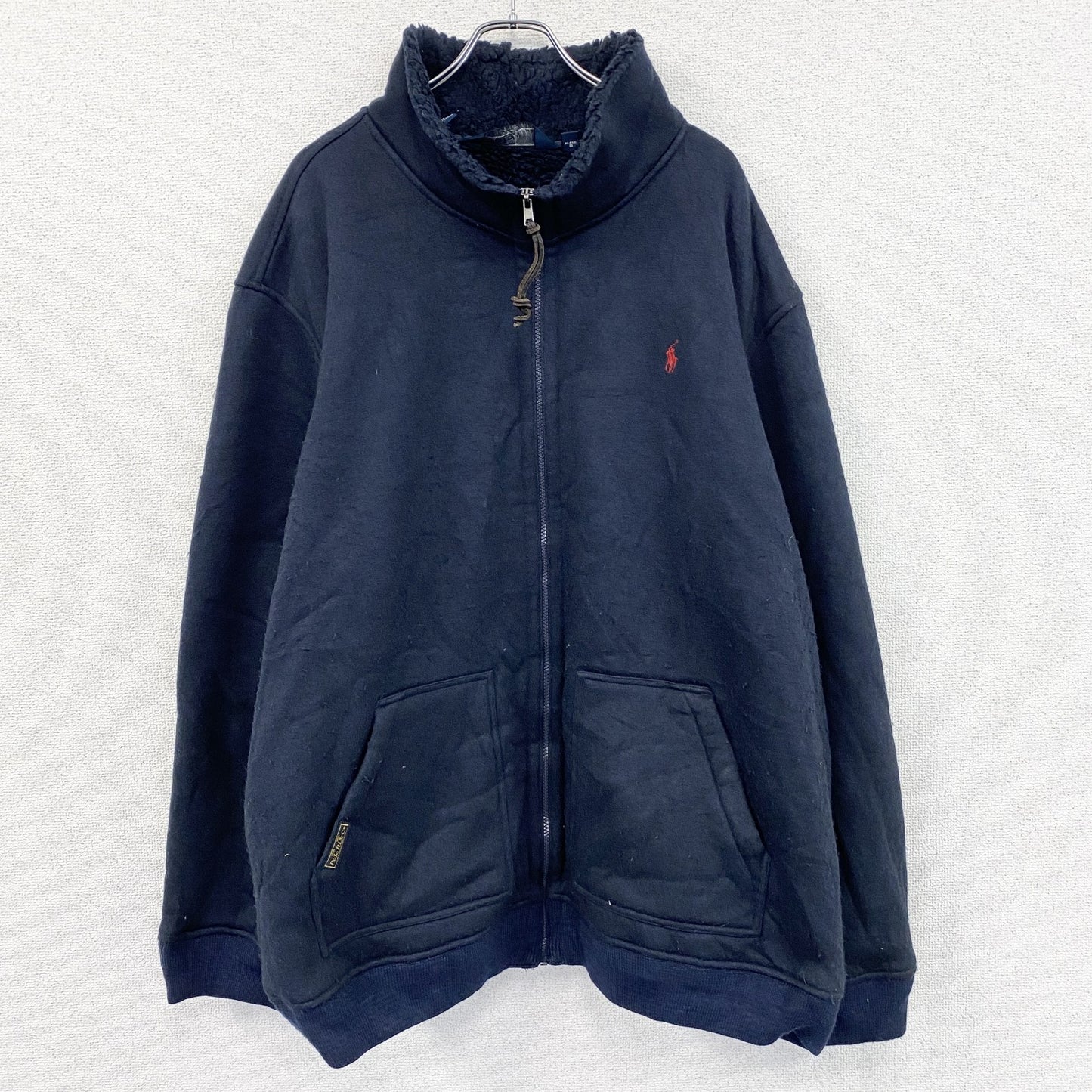 ～00s　 RALPH LAUREN　ラルフローレン　フルジップフリースジャケット　紺　ネイビー　4XLサイズ