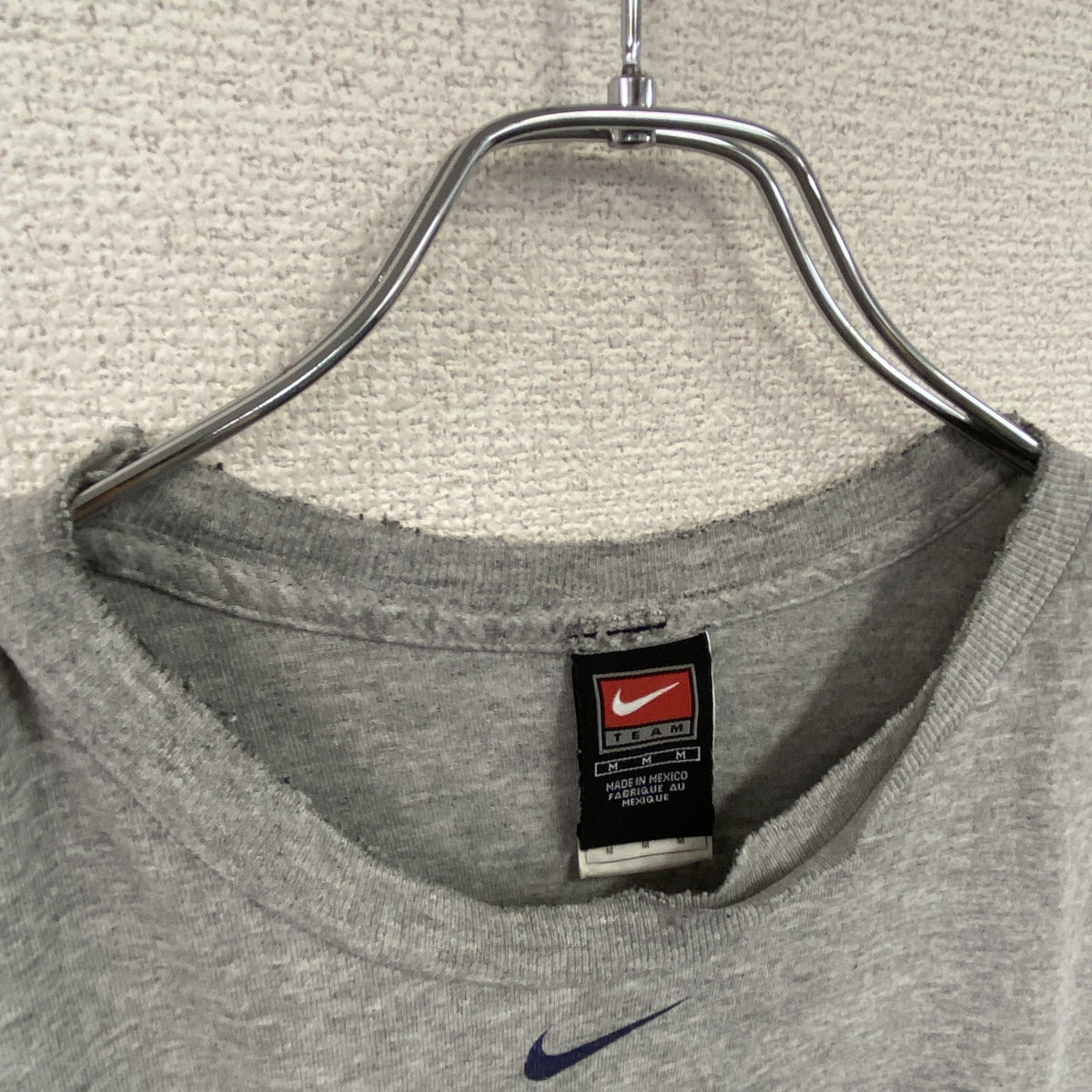 ～00s　NIKE　ナイキ　ニューヨークヤンキース　MLB　半袖Tシャツ　ヴィンテージ　灰色　グレー　Mサイズ　古着