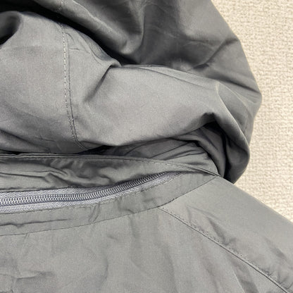 NIKE　ナイキ　フルジップ中綿ジャケット　スウッシュロゴ　グレー　XLサイズ
