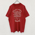 半袖プリントTシャツ　ヴィンテージ　シングルステッチ　赤　レッド カットソー メンズ 古着