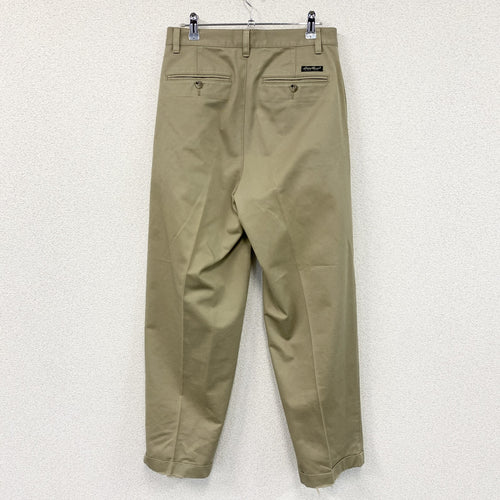 00s　Eddie Bauer　エディーバウアー　KHAKIS　チノパンツ　ツータック　ヴィンテージ　ベージュ　W30サイズ　古着