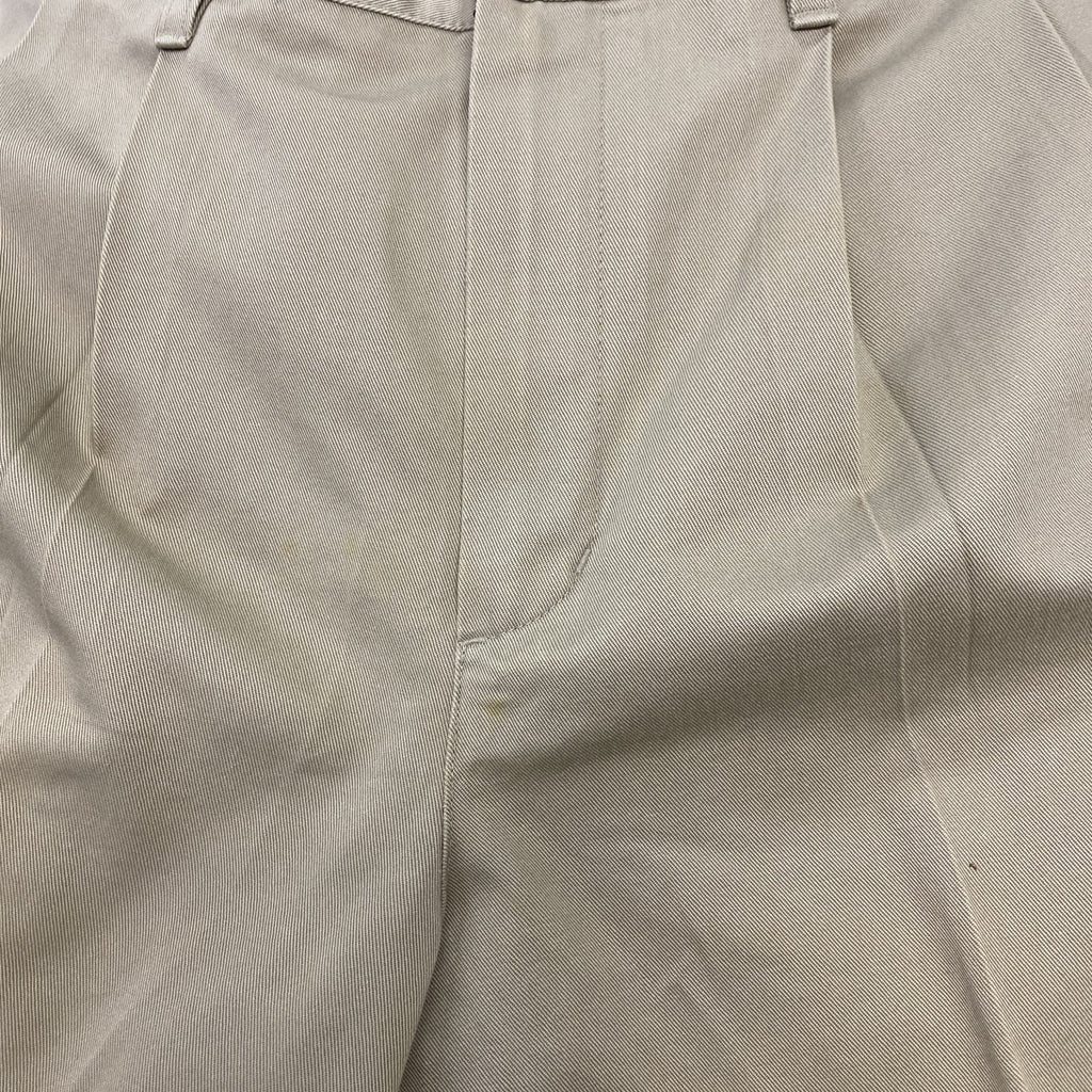 00s　Eddie Bauer　エディーバウアー　KHAKIS　チノパンツ　ツータック　ヴィンテージ　ベージュ　W30サイズ　古着
