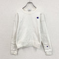 Champion　チャンピオン　リバースウィーブ　スウェット/トレーナー　ヘビーウエイト　刺繍ロゴ　現行　白　ホワイト　XSサイズ　古着