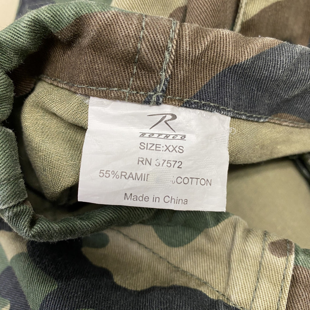 ROTHCO　ロスコ　カーゴパンツ　迷彩　カモフラ　カーキ　XXSサイズ　古着