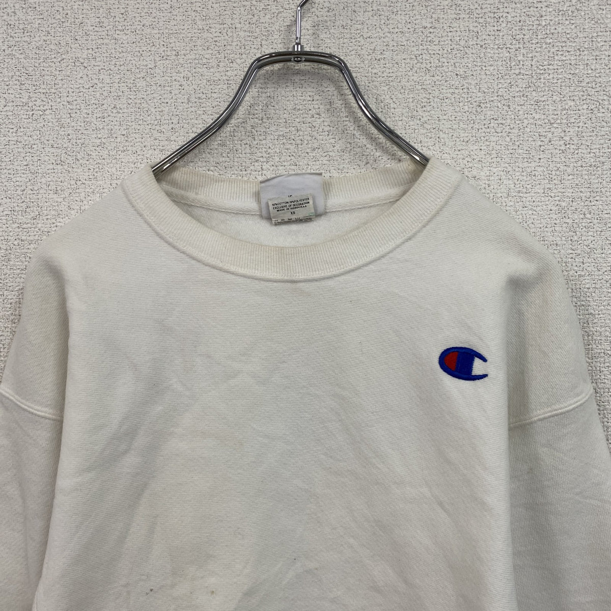 Champion　チャンピオン　リバースウィーブ　スウェット/トレーナー　ヘビーウエイト　刺繍ロゴ　現行　白　ホワイト　XSサイズ　古着