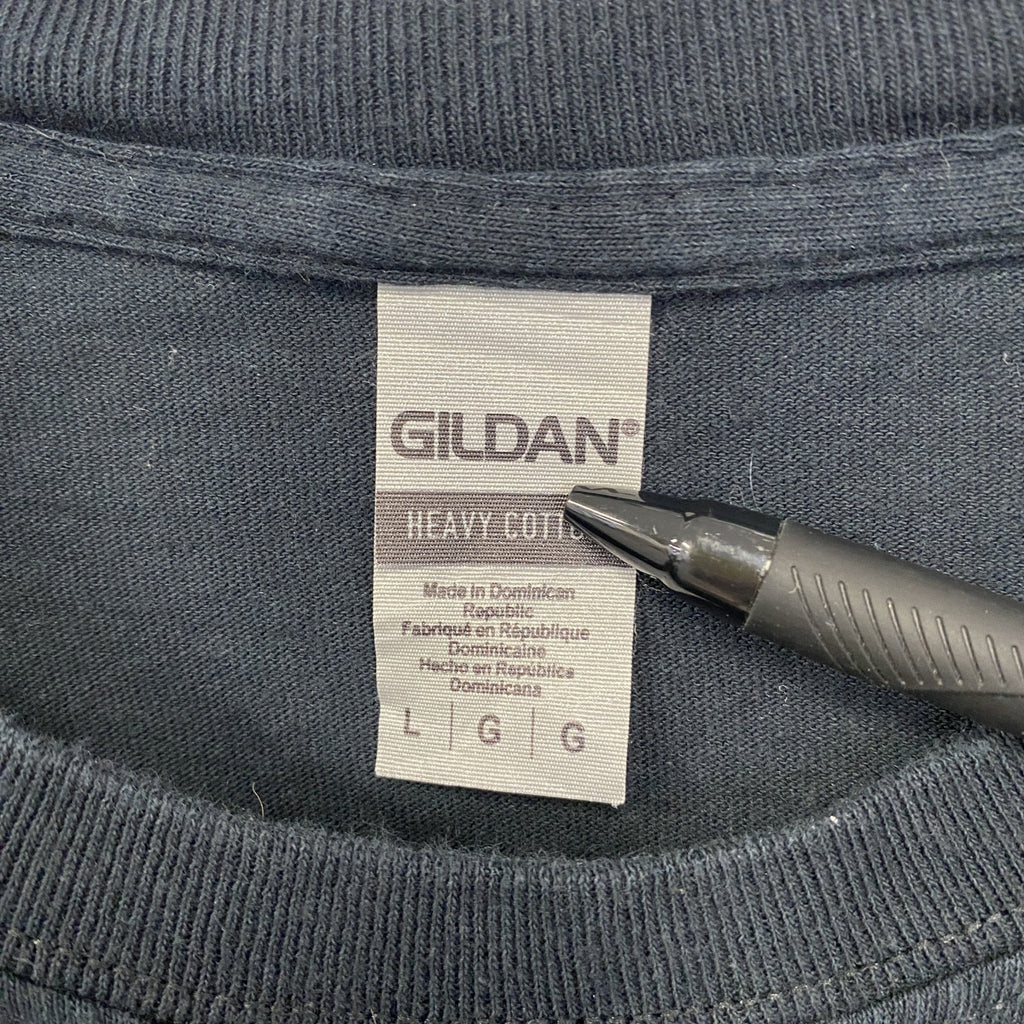 GILDAN ギルダン　半袖プリントTシャツ　カウボーイ　馬　クルーネック　春夏服　レトロ　黒　ブラック　Lサイズ　古着