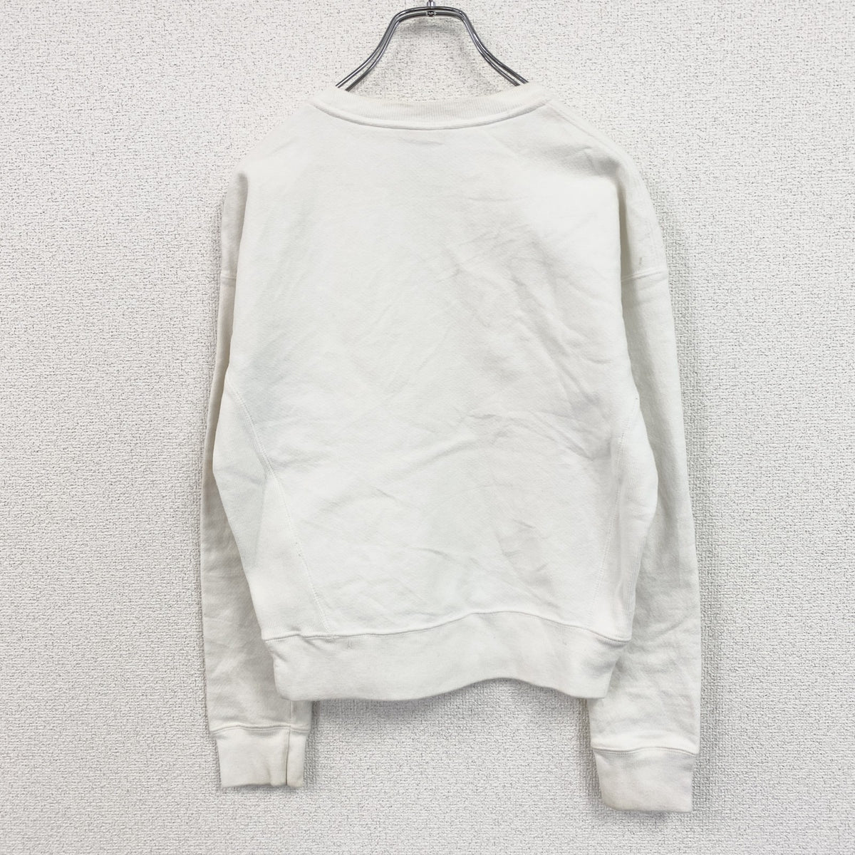 Champion　チャンピオン　リバースウィーブ　スウェット/トレーナー　ヘビーウエイト　刺繍ロゴ　現行　白　ホワイト　XSサイズ　古着