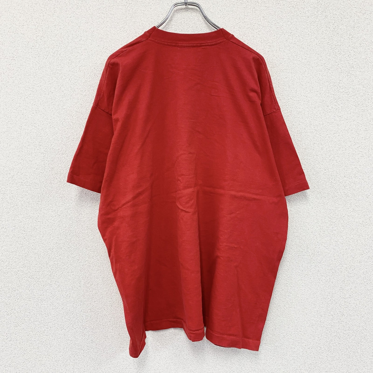 FRUIT OF THE LOOM　フルーツオブザルーム　半袖プリントTシャツ　ヴィンテージ　シングルステッチ　赤　レッド　2XLサイズ　古着