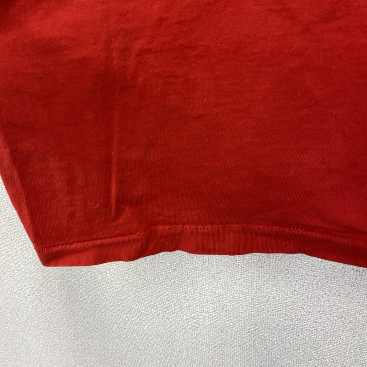 FRUIT OF THE LOOM　フルーツオブザルーム　半袖プリントTシャツ　ヴィンテージ　シングルステッチ　赤　レッド　2XLサイズ　古着