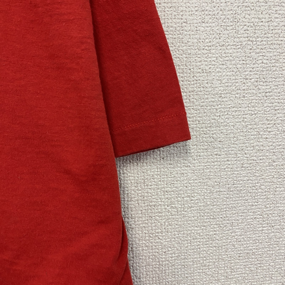 T-Plus　半袖Tシャツ　ヴィンテージ　シングルステッチ　刺　赤　レッド　Lサイズ　古着
