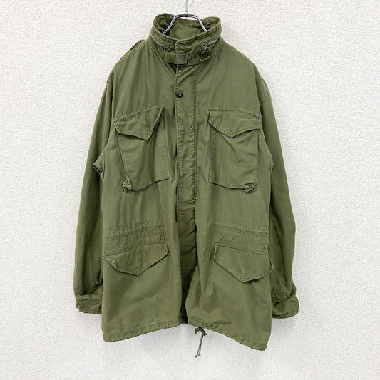 60s　U.S.ARMY　米軍　M-65　フィールドジャケット　ミリタリージャケット　ALPHA社製　カーキ　M-Lサイズ
