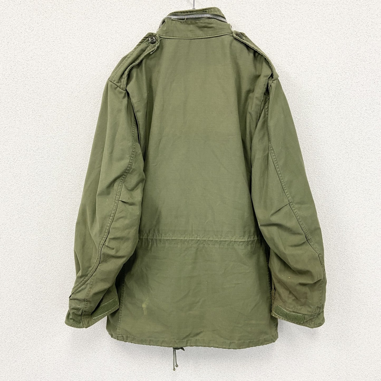 60s　U.S.ARMY　米軍　M-65　フィールドジャケット　ミリタリージャケット　ALPHA社製　カーキ　M-Lサイズ