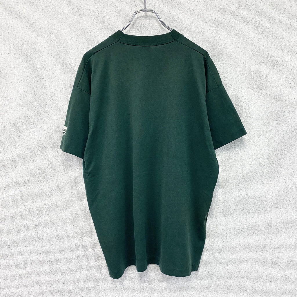 FRUIT OF THE LOOM　フルーツオブザルーム　BEST　半袖プリントTシャツ　ヴィンテージ　シングルステッチ　緑　グリーン カットソー メンズ 古着