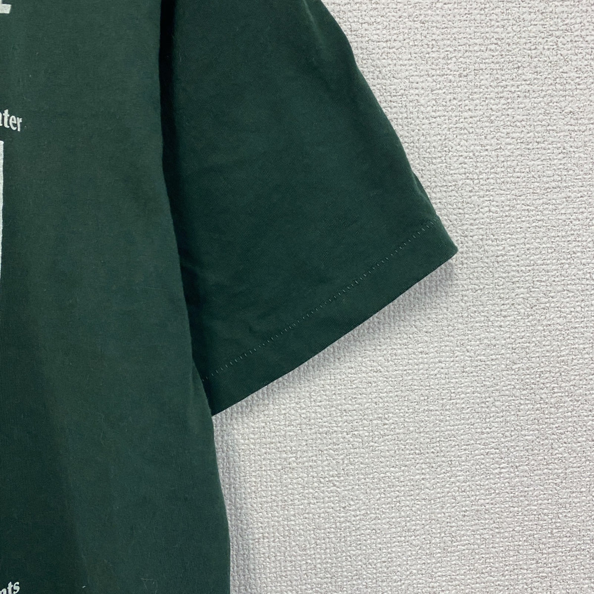FRUIT OF THE LOOM　フルーツオブザルーム　BEST　半袖プリントTシャツ　ヴィンテージ　シングルステッチ　緑　グリーン　Mサイズ　古着