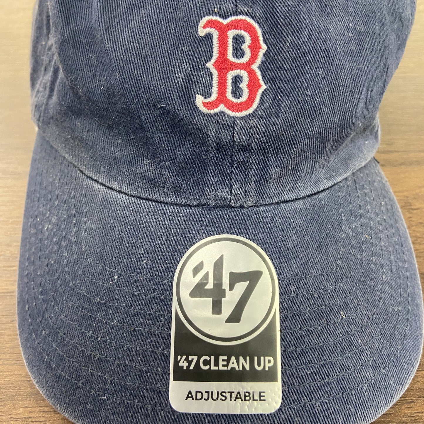 47/CLEAN UP　ボストンレッドソックス　6パネルキャップ　ベースボールキャップ　紺　ネイビー