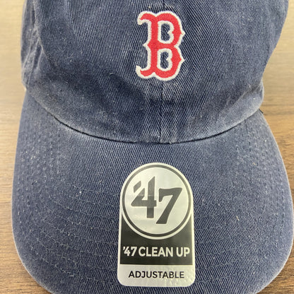 47/CLEAN UP　ボストンレッドソックス　6パネルキャップ　ベースボールキャップ　紺　ネイビー