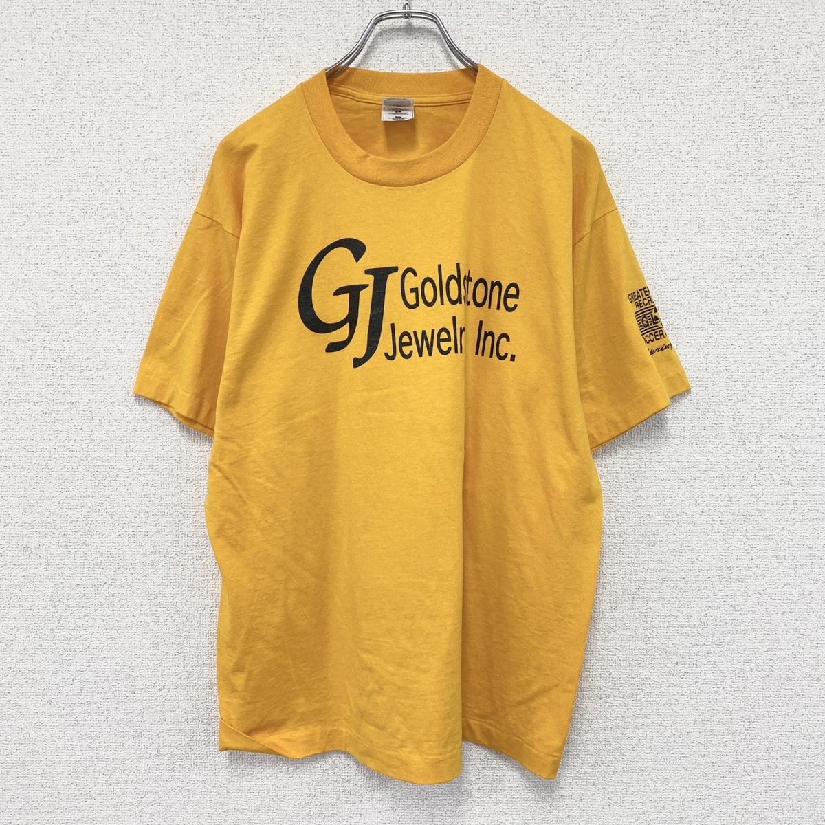 FRUIT OF THE LOOM　フルーツオブザルーム　BEST　半袖プリントTシャツ　ヴィンテージ　シングルステッチ　黄色　イエロー　Lサイズ　古着