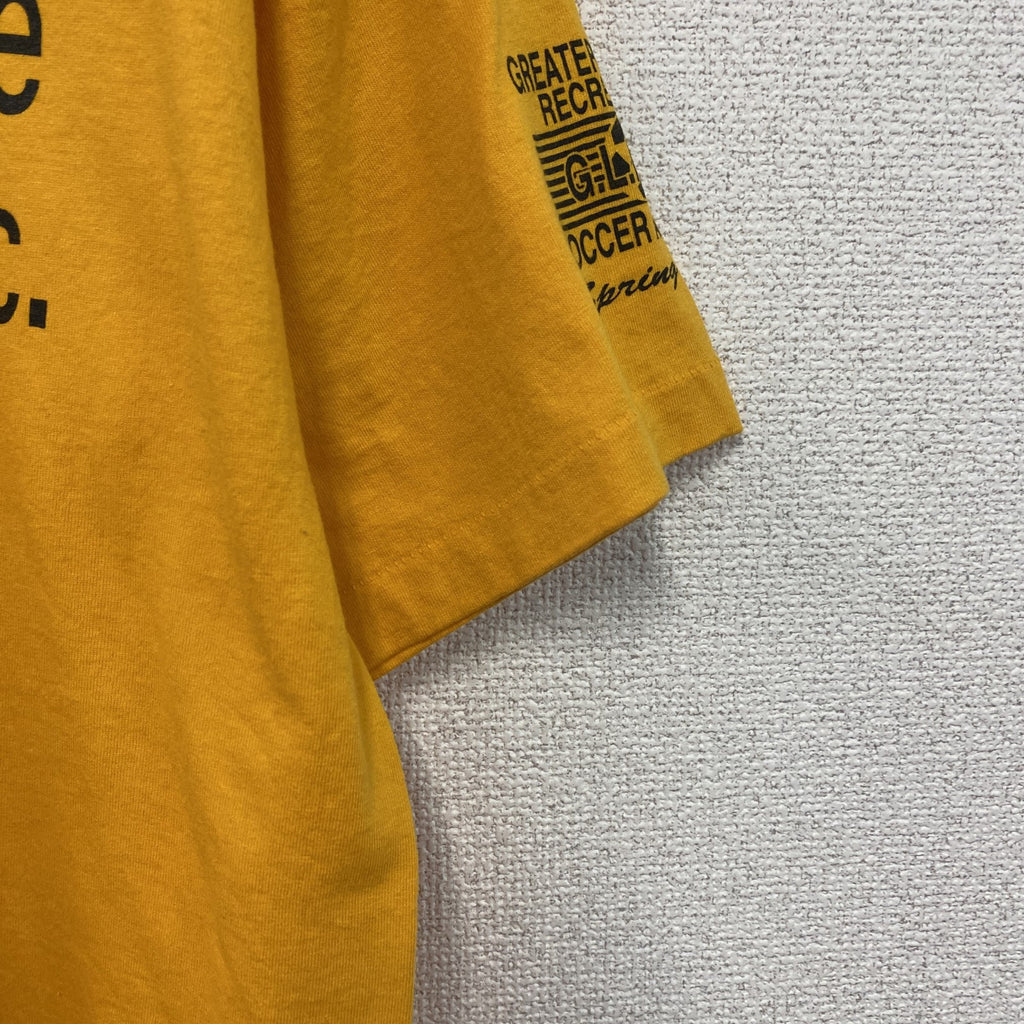 FRUIT OF THE LOOM　フルーツオブザルーム　BEST　半袖プリントTシャツ　ヴィンテージ　シングルステッチ　黄色　イエロー　Lサイズ　古着