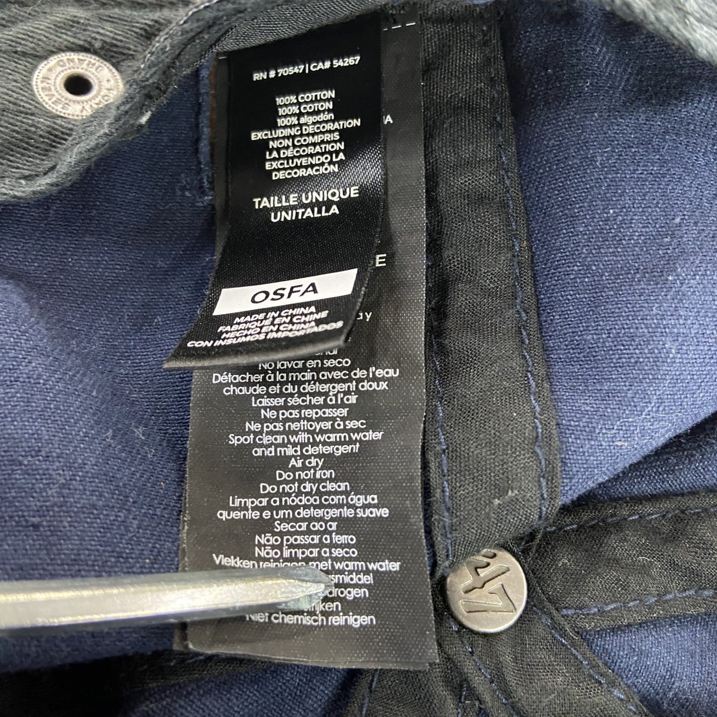 47/CLEAN UP　ボストンレッドソックス　6パネルキャップ　ベースボールキャップ　紺　ネイビー