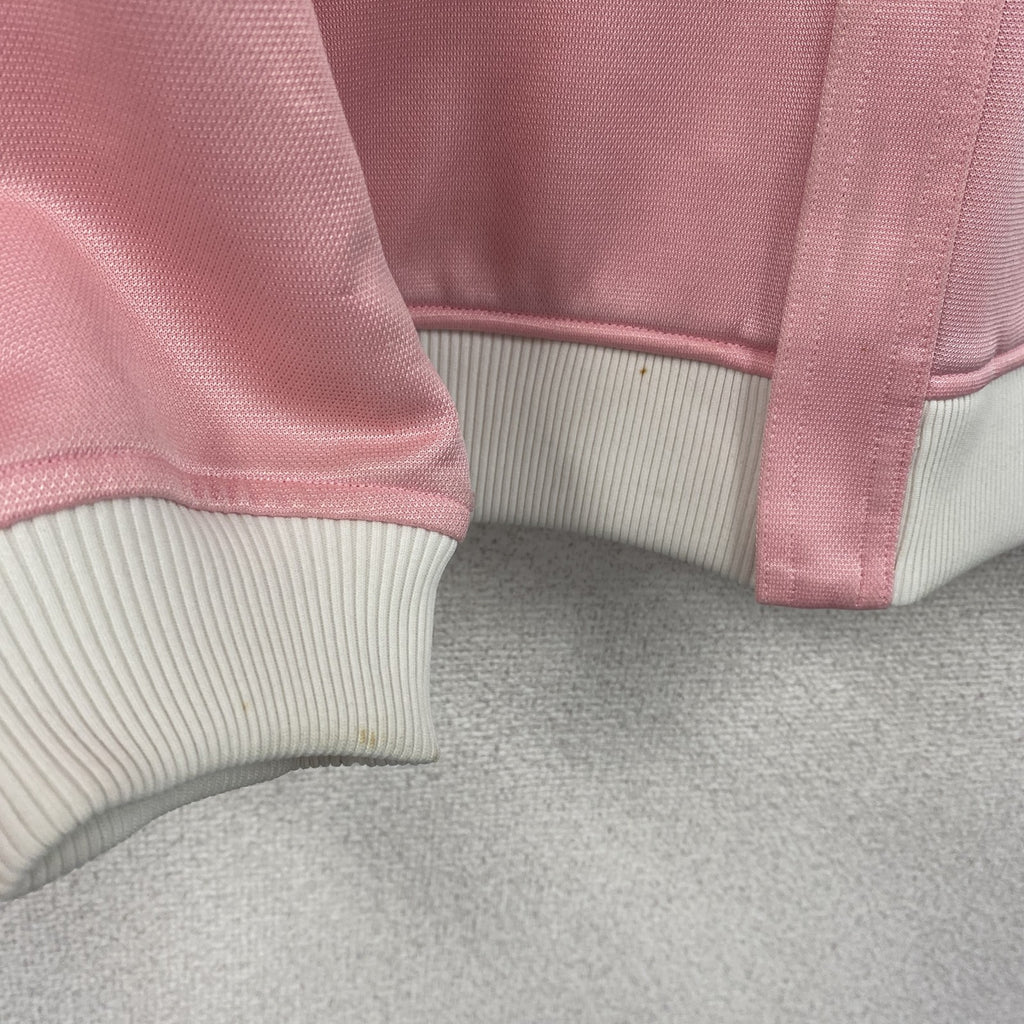 COURREGES　クレージュ　トラックジャケット/ジャージ　刺繍ロゴ　比翼仕立て　ピンク　Mサイズ　古着