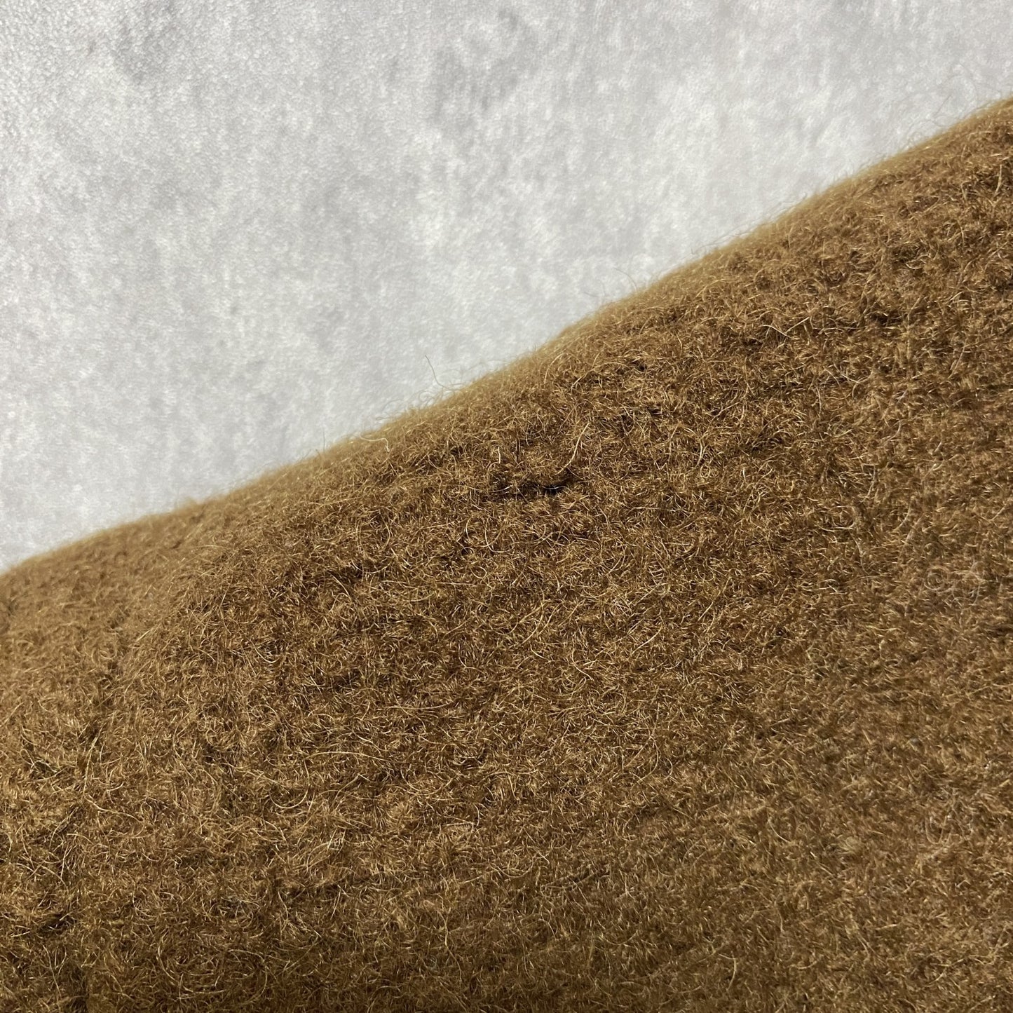 古着 used　長袖チロリアンジャケット　圧縮ウール生地　カーディガン　ヴィンテージ　キャメルカラー　Lサイズ