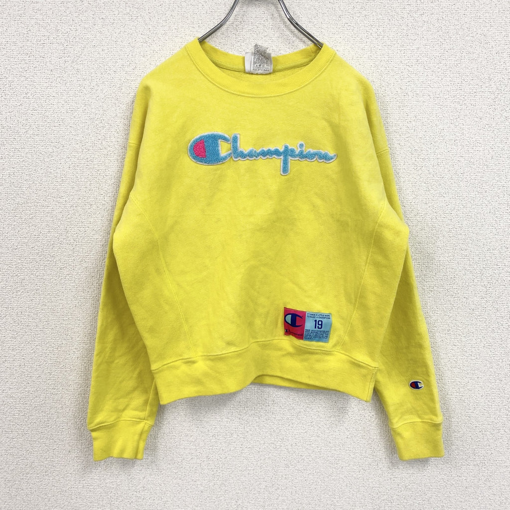 Champion　チャンピオン　リバースウィーブ　スウェット/トレーナー　黄色　イエロー　Sサイズ　古着