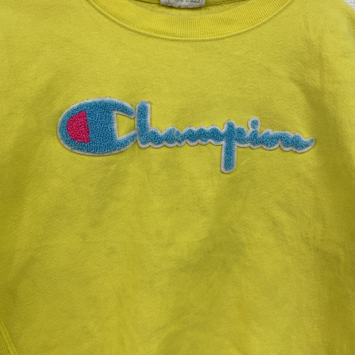 Champion　チャンピオン　リバースウィーブ　スウェット/トレーナー　黄色　イエロー　Sサイズ　古着