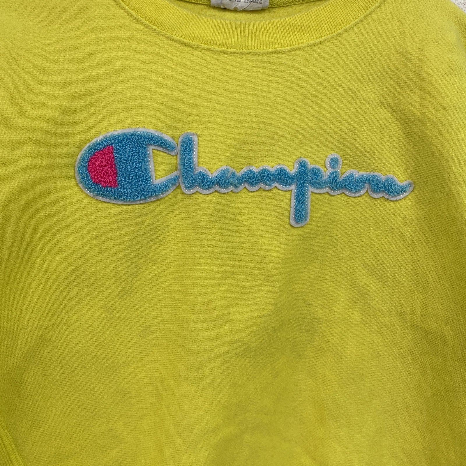 Champion　チャンピオン　リバースウィーブ　スウェット/トレーナー　黄色　イエロー　Sサイズ　古着