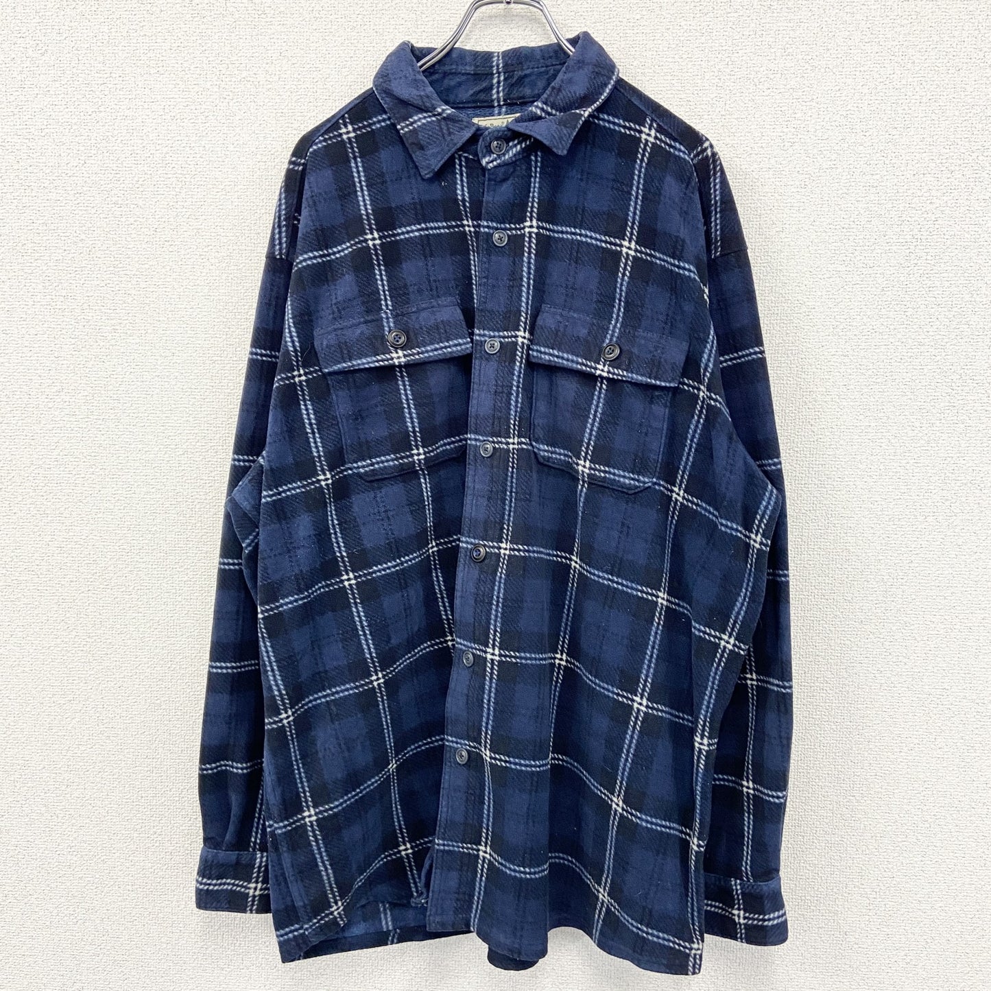 L.L.Bean　エルエルビーン　長袖フリースシャツ　青　ブルー　XLサイズ