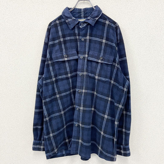 L.L.Bean　エルエルビーン　長袖フリースシャツ　青　ブルー　XLサイズ