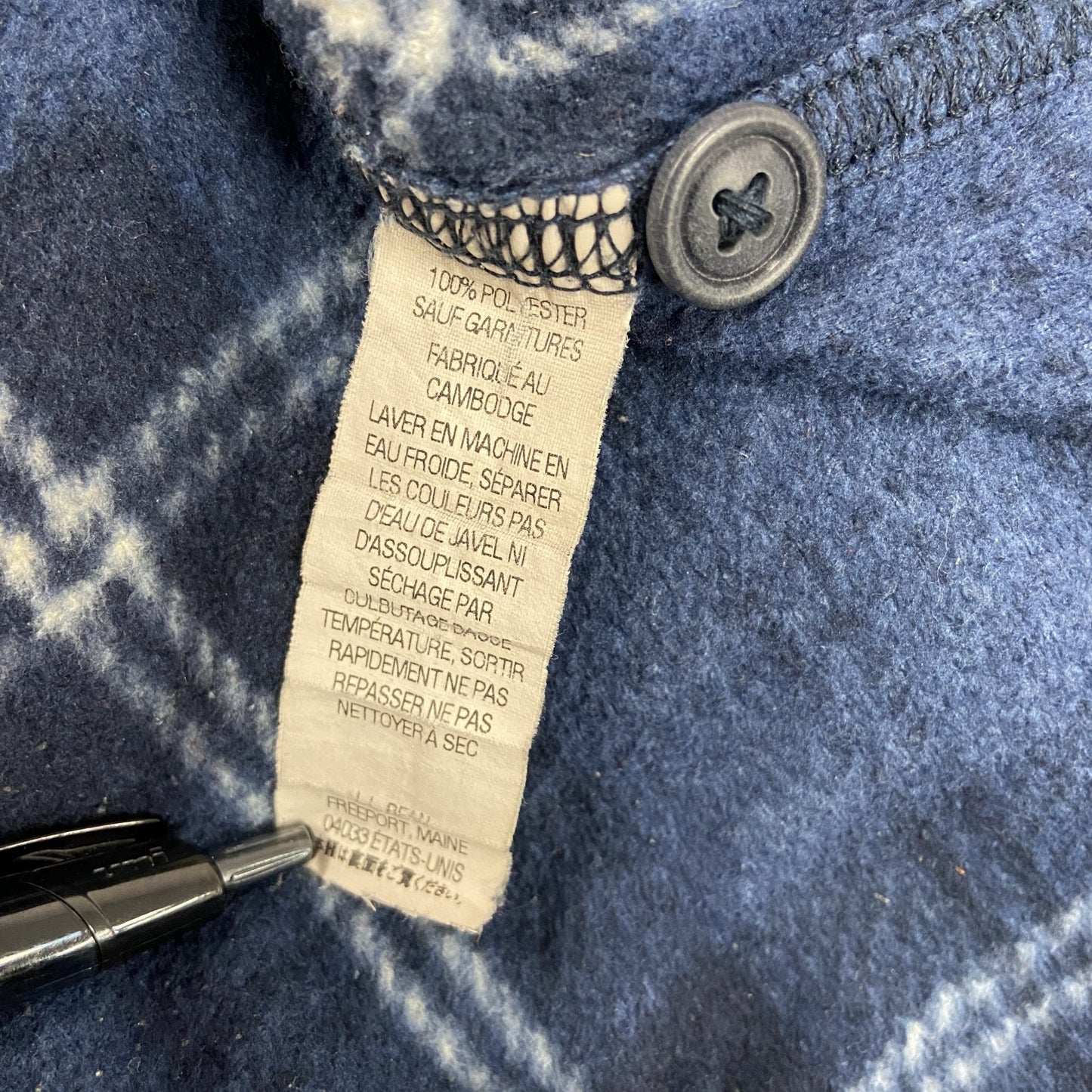 L.L.Bean　エルエルビーン　長袖フリースシャツ　青　ブルー　XLサイズ