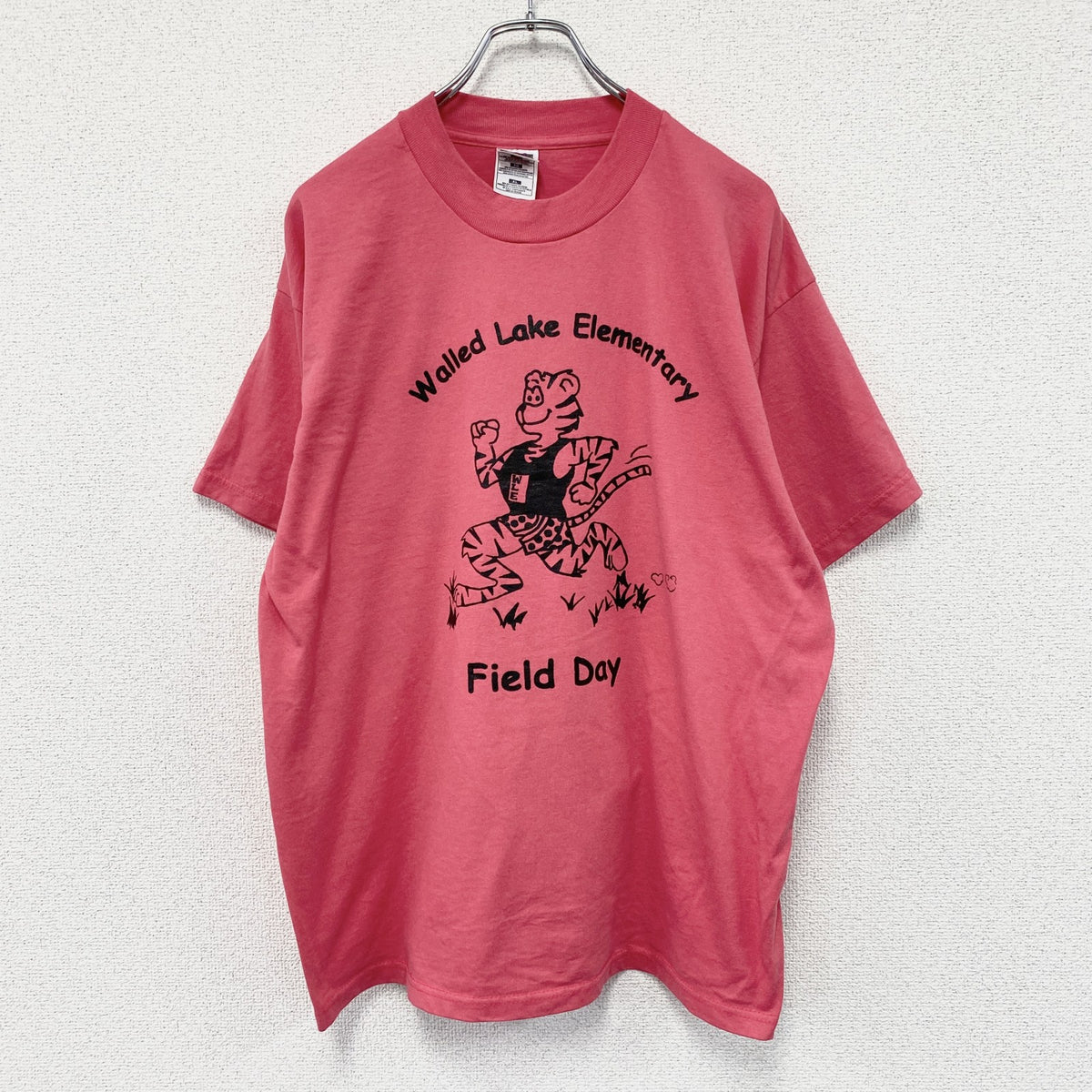 FRUIT OF THE LOOM　フルーツオブザルーム　BEST　半袖プリントTシャツ　ヴィンテージ　シングルステッチ　ピンク　XLサイズ　古着