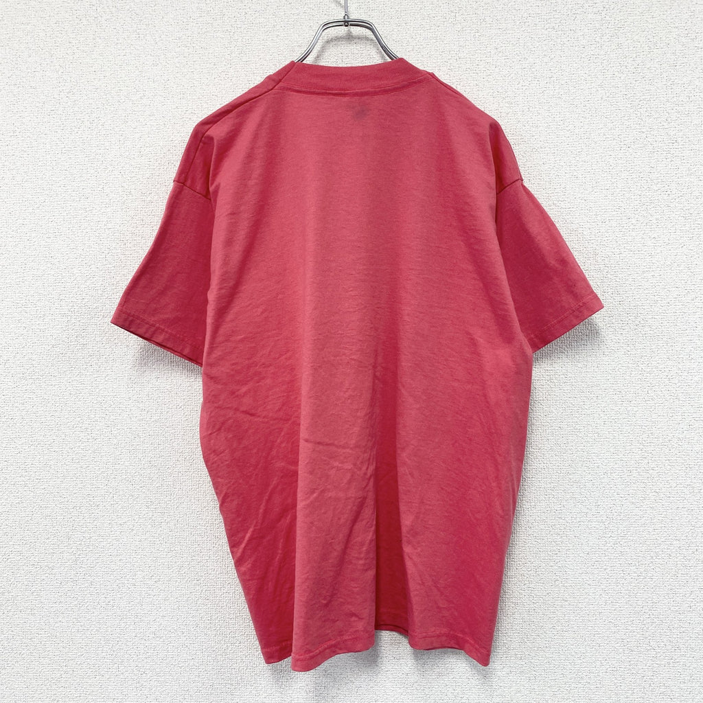 FRUIT OF THE LOOM　フルーツオブザルーム　BEST　半袖プリントTシャツ　ヴィンテージ　シングルステッチ　ピンク　XLサイズ　古着