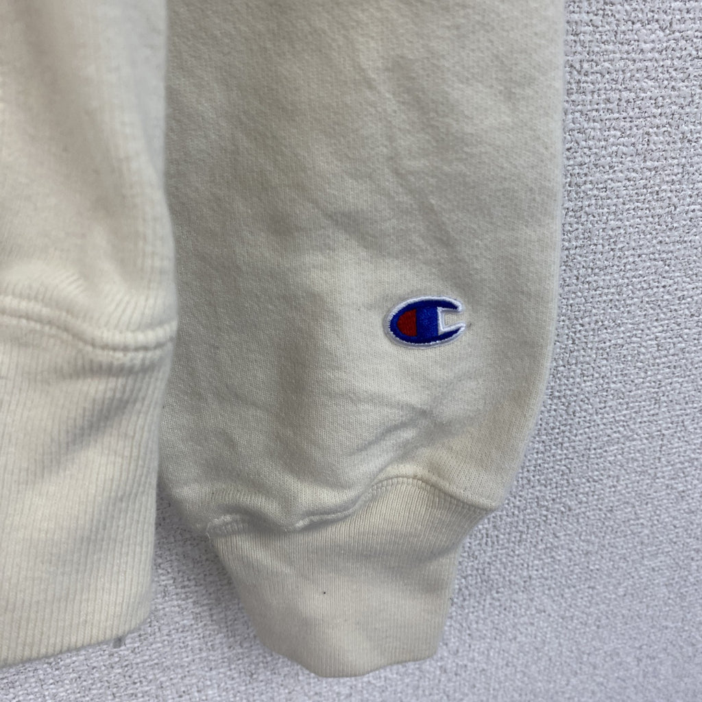 Champion　チャンピオン　リバースウィーブ　スウェットパーカー/フーディー　アイボリー　Sサイズ　古着
