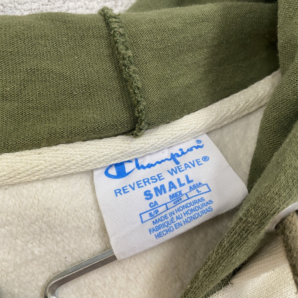Champion　チャンピオン　リバースウィーブ　スウェットパーカー/フーディー　アイボリー　Sサイズ　古着