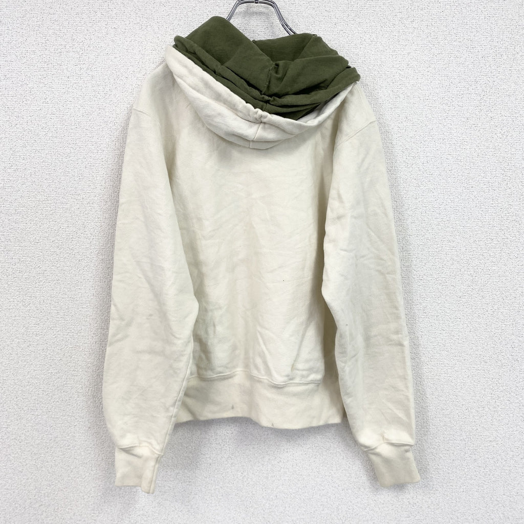Champion　チャンピオン　リバースウィーブ　スウェットパーカー/フーディー　アイボリー　Sサイズ　古着