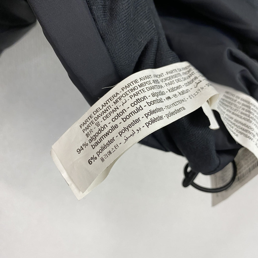 ZARA　ザラ　スウェットシャツジャケット　キルティングジャケット　切り替え　黒　ブラック　S-Mサイズ　古着