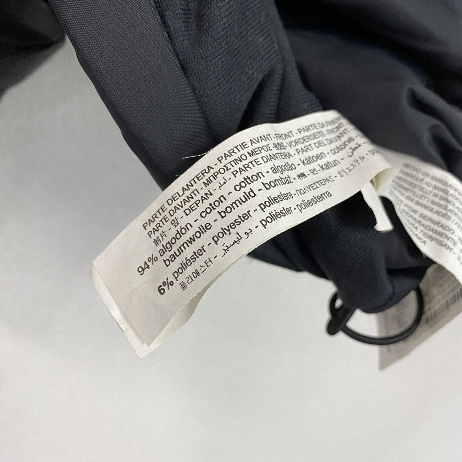 ZARA　ザラ　スウェットシャツジャケット　キルティングジャケット　切り替え　黒　ブラック　S-Mサイズ　古着